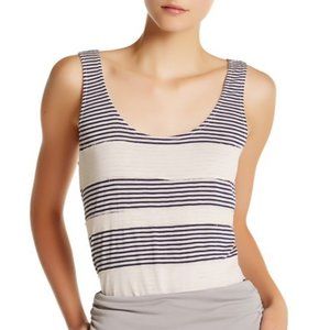 Splendid Boxy Paneled Tank Top Stripes /Texture